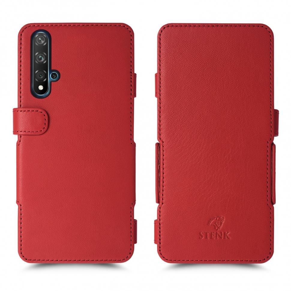 Чехол книжка Stenk Prime для Huawei Nova 5T Красный (64684)