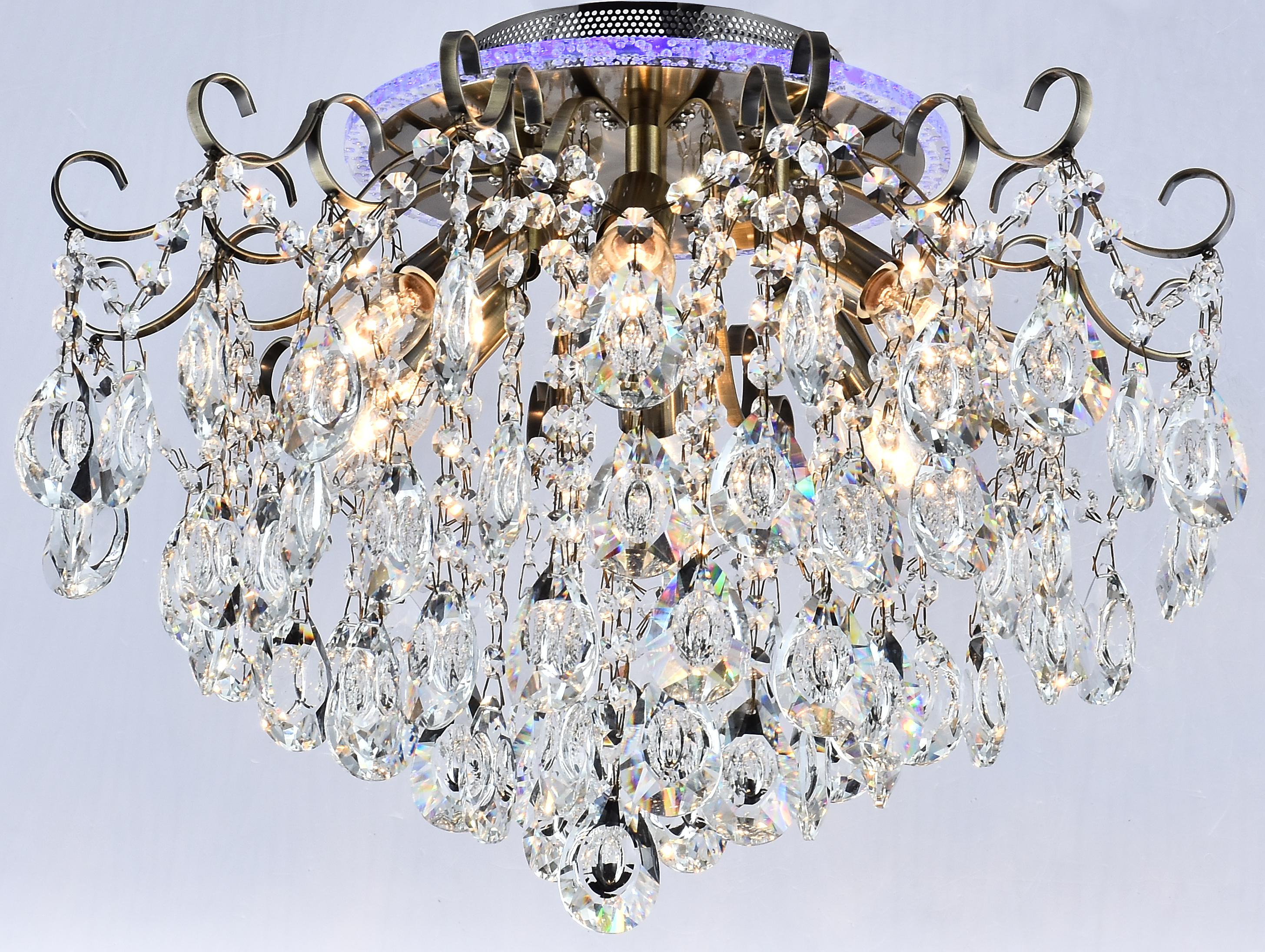 Люстра хрустальная Sirius XE 4025/6-500 AB+RGB (000039967)