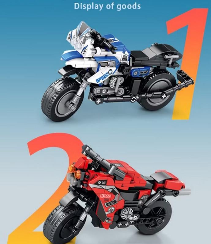 Конструктор Мотоциклы 4 модели 965 дет. - фото 3 Конструктор Мотоциклы 4 модели 965 дет. - фото 3