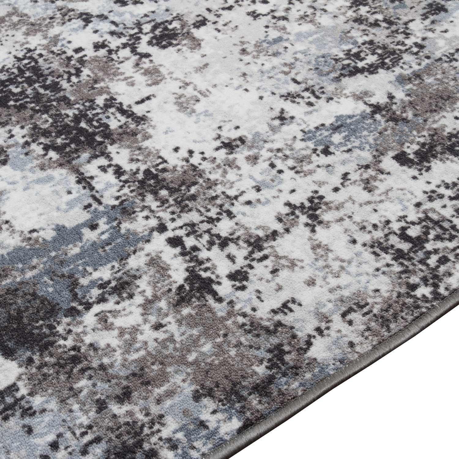 Килим безворсовий на гумовій основі Dakaria ATHENS RUN 22093370220-p11 1x1,5 м Сірий/Блакитний (00-00021540) - фото 3