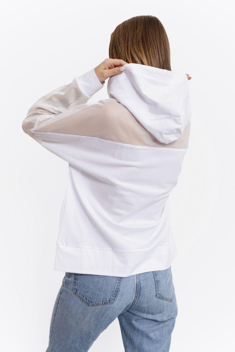 Худі жіночий з капюшоном Ager 102R5184-1 р. 56-58 Білий (9625248) - фото 4 Худі жіночий з капюшоном Ager 102R5184-1 р. 56-58 Білий (9625248) - фото 4