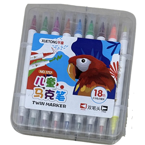 Маркер двухсторонний Stenson WW01911 18 цветов (14070132)