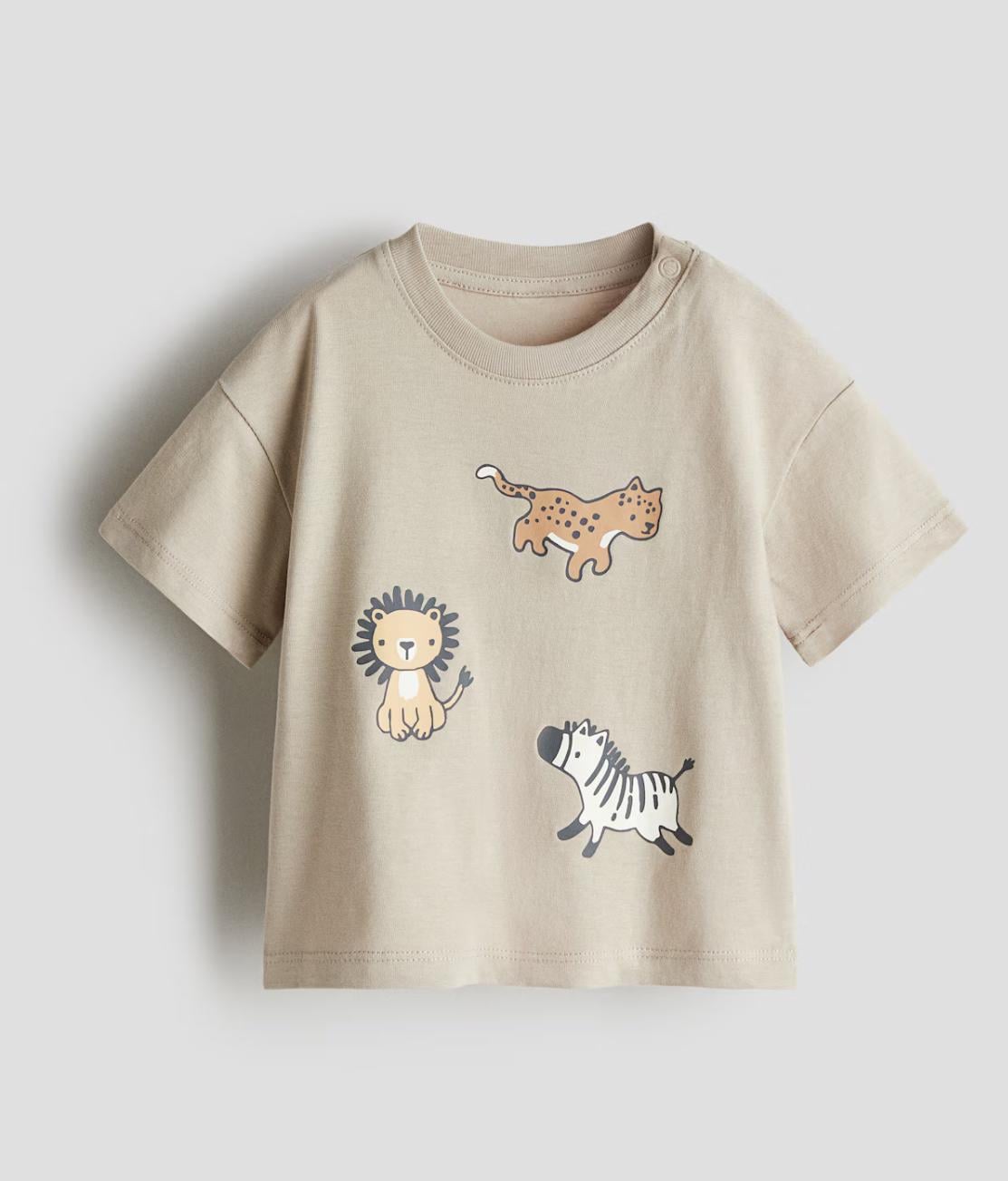 Футболка дитяча H&M 80 см Бежевий (143801)