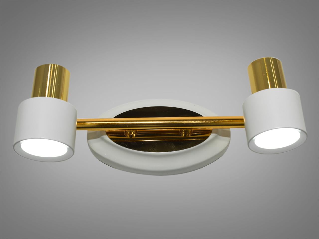 Подсветка для зеркал и картин в коридор 5878-2-LS 6W Белый/Золотой (2025990341)