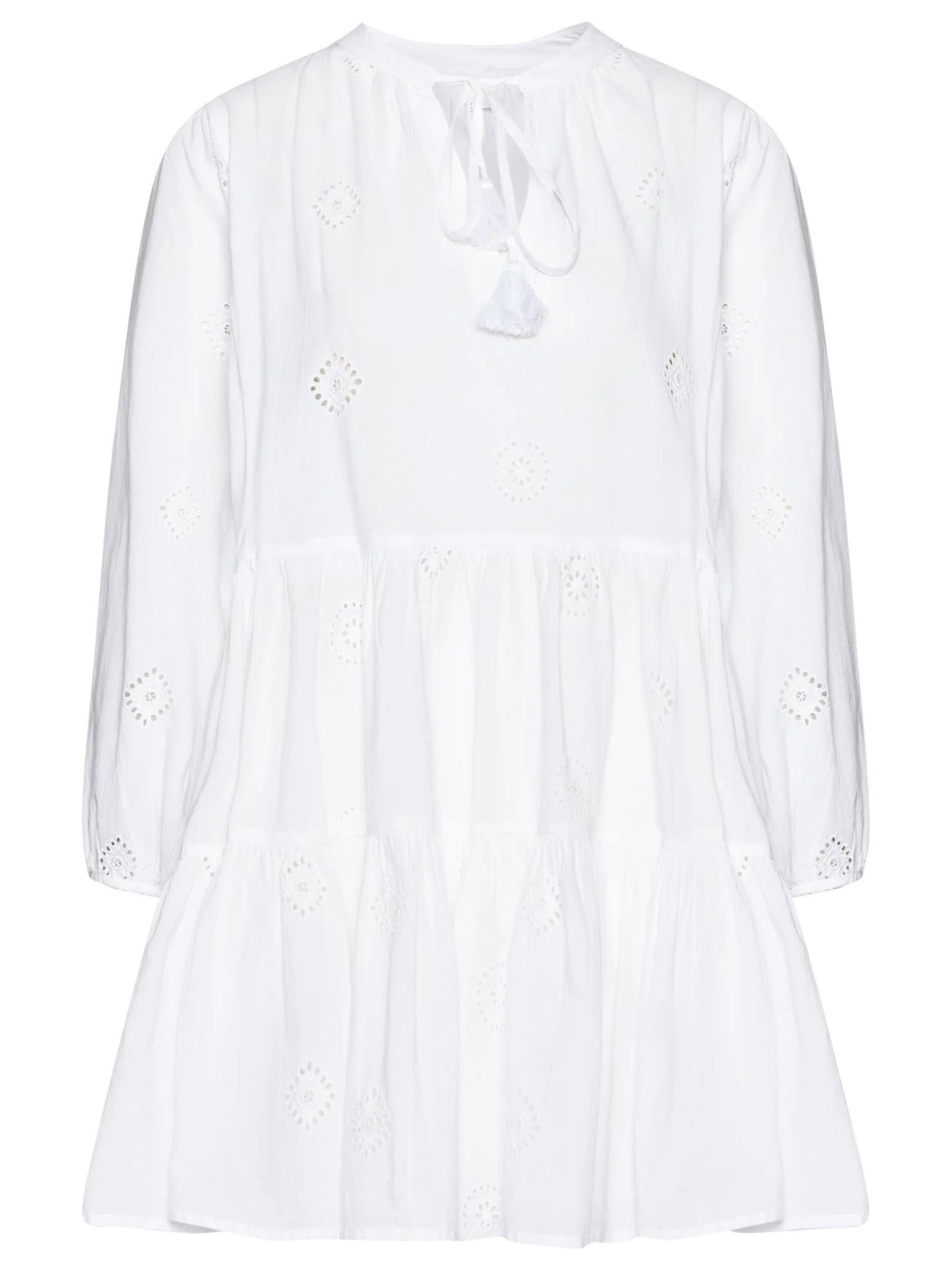 Платье летнее с вышивкой Seafolly M/L Белый (54155-DR-white)