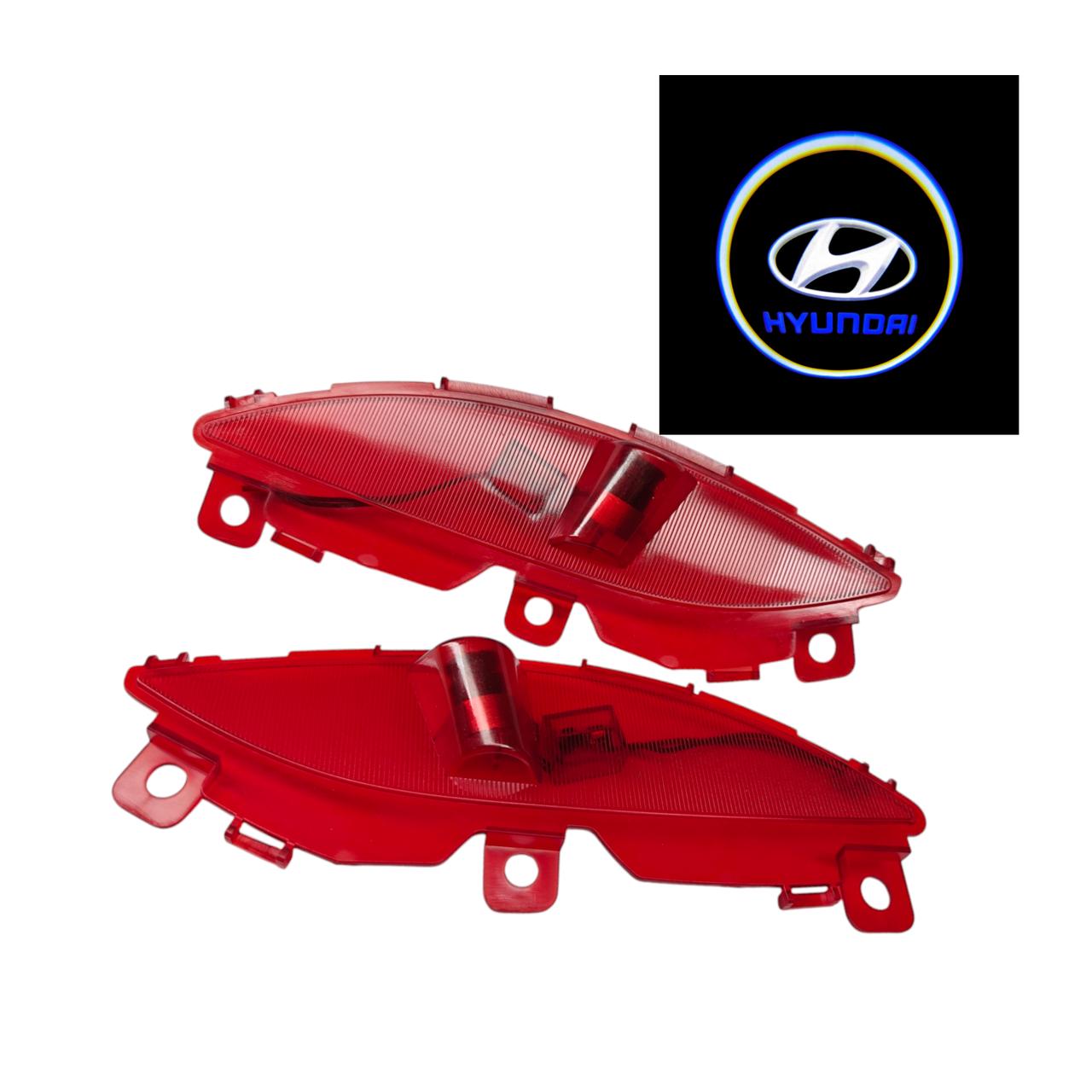 Підсвічування на двері автомобіля світлодіодне штатне з логотипом Hyundai Santa Fe 2013-2017 (2474007491) - фото 2 Підсвічування на двері автомобіля світлодіодне штатне з логотипом Hyundai Santa Fe 2013-2017 (2474007491) - фото 2