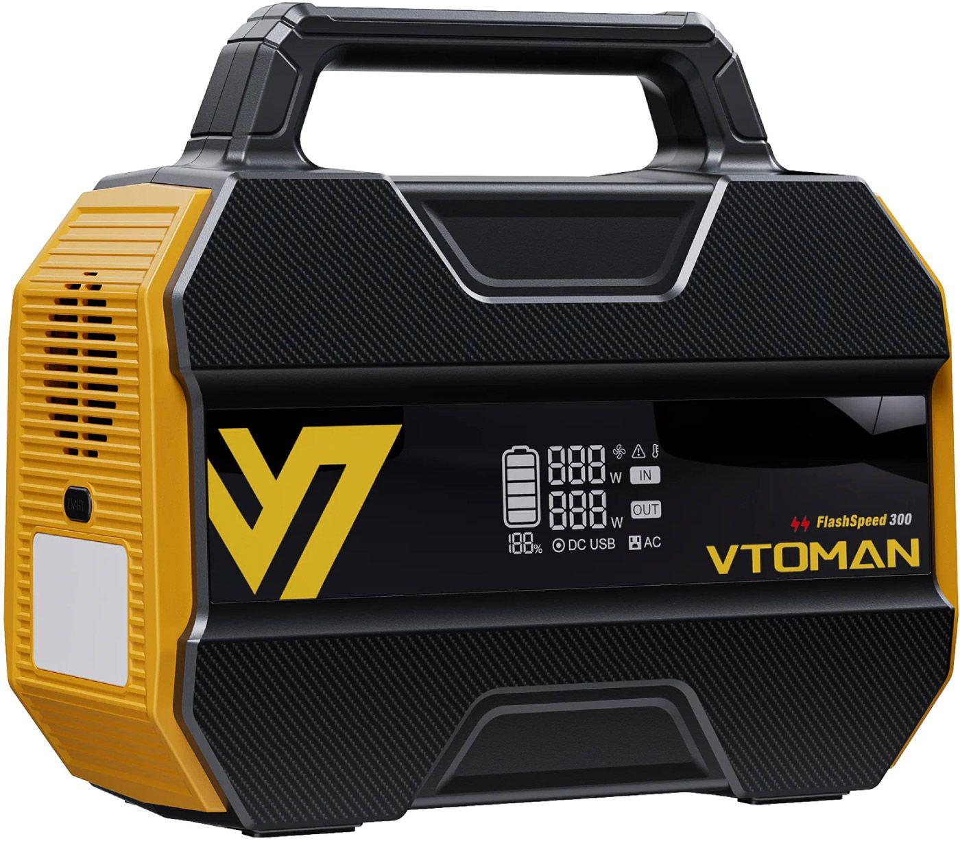 Зарядная станция портативная Vtoman FlashSpeed 300 300 Вт 230 Вт·ч LiFePO4 с чистой синусоидой Зарядная станция портативная Vtoman FlashSpeed 300 300 Вт 230 Вт·ч LiFePO4 с чистой синусоидой