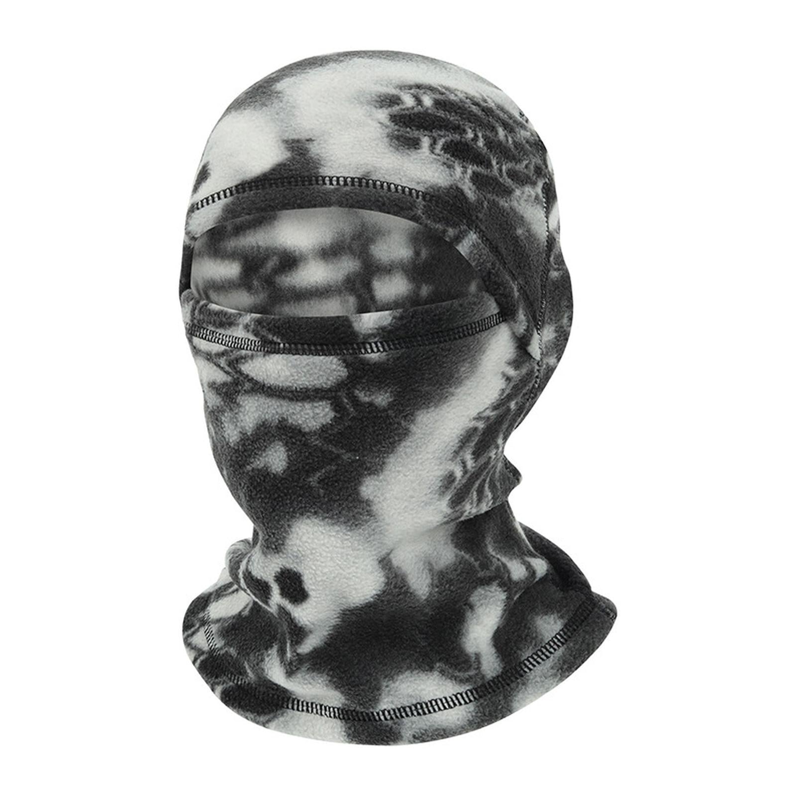 Балаклава флисовая DM-MC Камуфляж унисекс 52-58 см Черный/Белый питон (149407316)