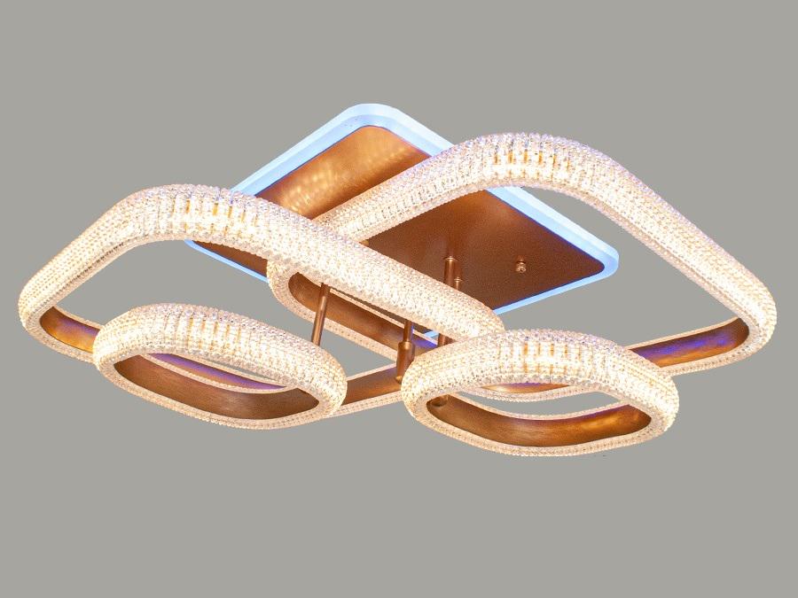 Люстра потолочная Octav с диммером и LED подсветкой 120 Вт (MX66006/2+2G LED)