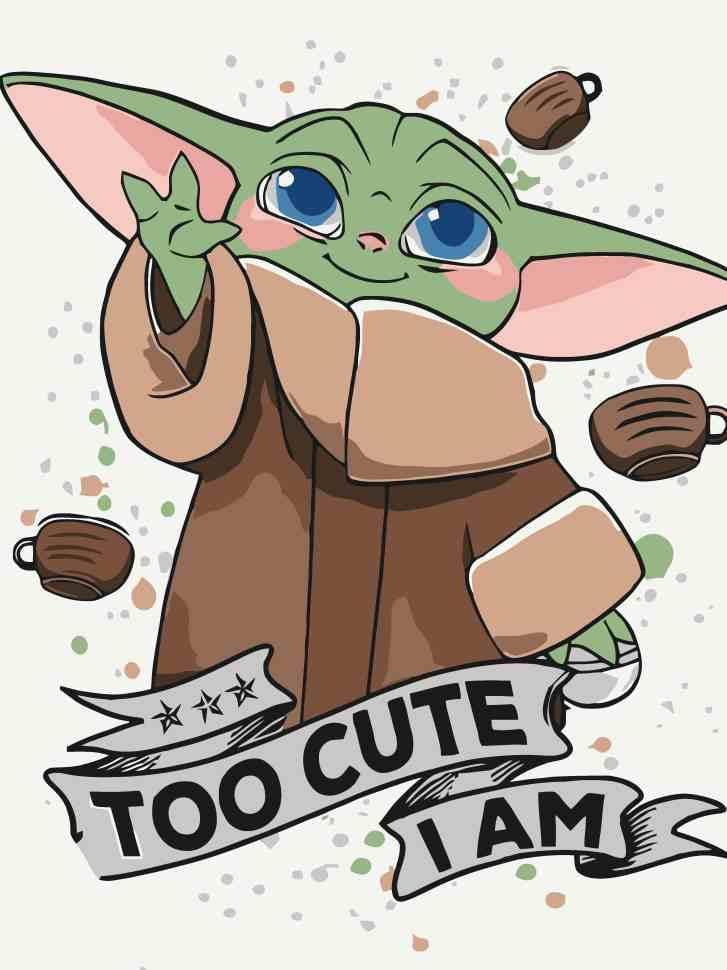 Картина по номерам ART CRAFT Cute Grogu 30х40 см (2987254658)