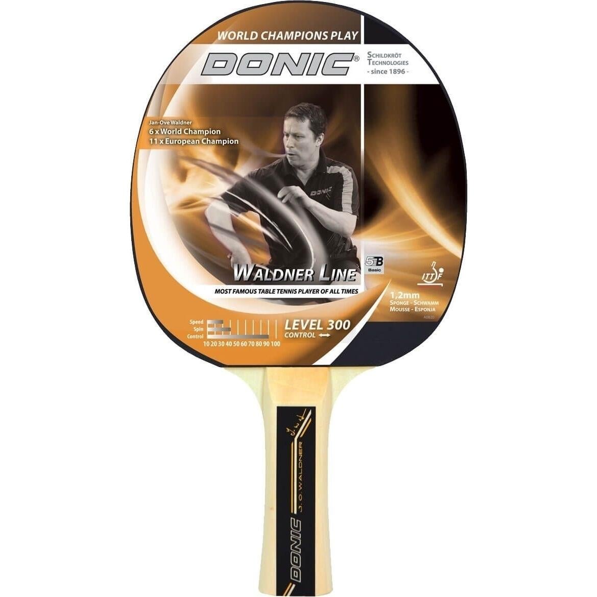 Ракетка для настільного тенісу Donic WALDNER 300 Світло-коричневий (703001)