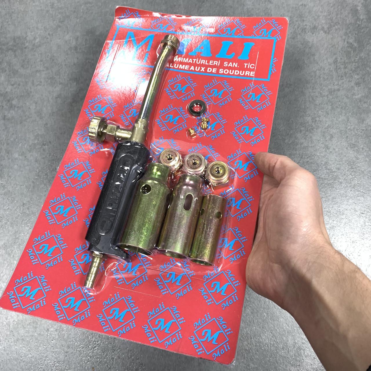 Набор газовых горелок Mali 3шт насадок (Ø23, Ø28, Ø33)мм для смоления и пайки - фото 2 Набор газовых горелок Mali 3шт насадок (Ø23, Ø28, Ø33)мм для смоления и пайки - фото 2
