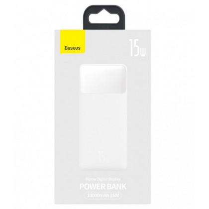 Повербанк Baseus Bipow Digital Display PPDML-I02 10000 mAh 15 W 3 A 2 USB Type-C White - фото 6