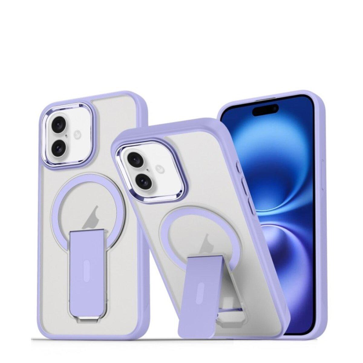 Противоударный чехол с подставкой Cosmic Magnetic Stand for Apple iPhone 16 Lavender