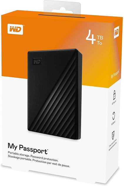 Жесткий диск внешний WD HDD 2,5" USB 4.0TB My Passport Black (WDBPKJ0040BBK-WESN) - фото 8 Жесткий диск внешний WD HDD 2,5" USB 4.0TB My Passport Black (WDBPKJ0040BBK-WESN) - фото 8
