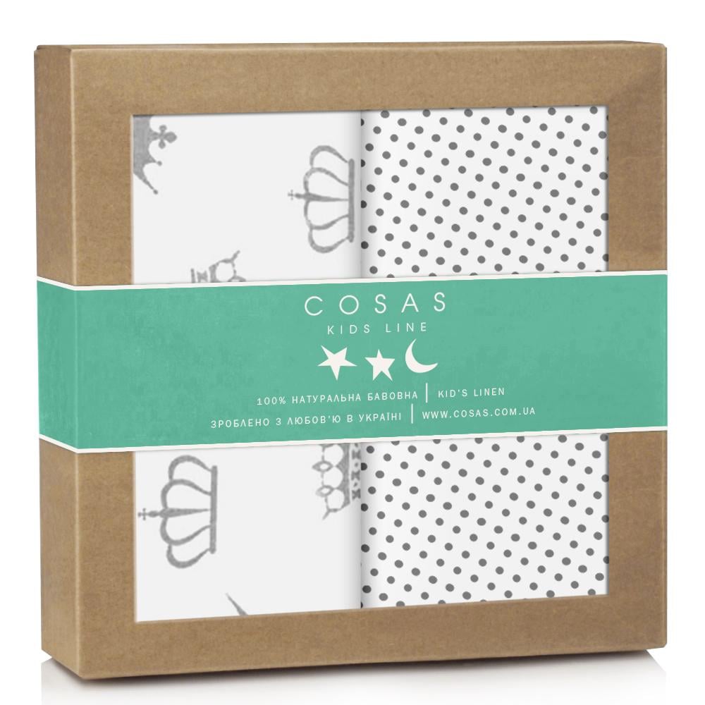 Набор пеленок Cosas Crown Dots 80х100 см 2 шт. (4822063395277)