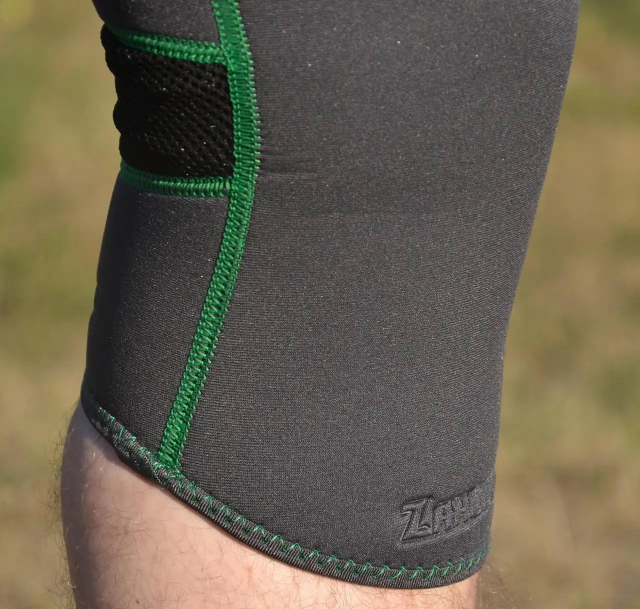 Наколінник MadMax MFA-294 Zahoprene Knee Support L Dark Grey/Green (62-68-MFA-294_L) - фото 4