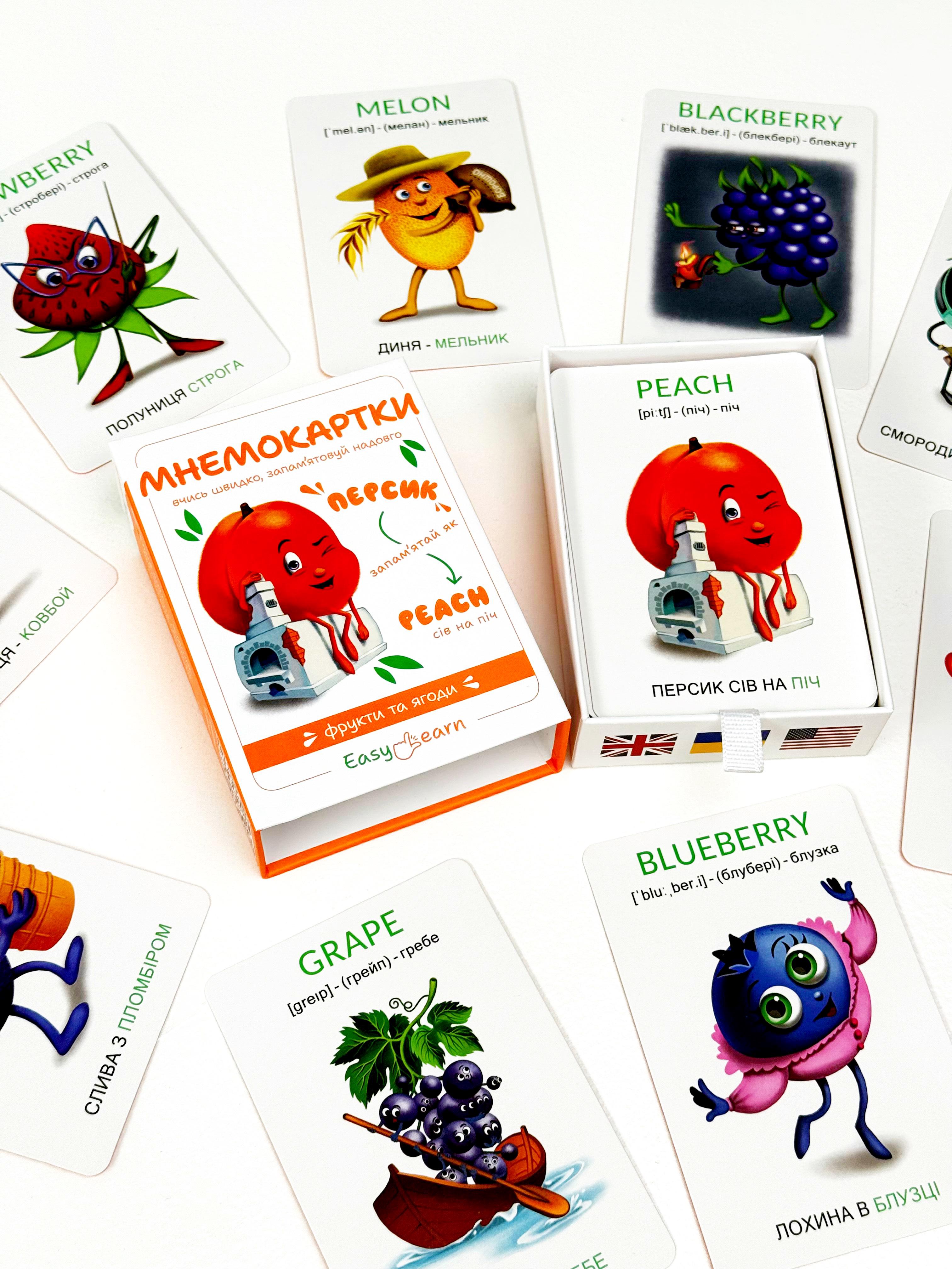 Мнемокарты EasyLearn Выпуск 1 Фрукты и ягоды (EL-FB1) - фото 19