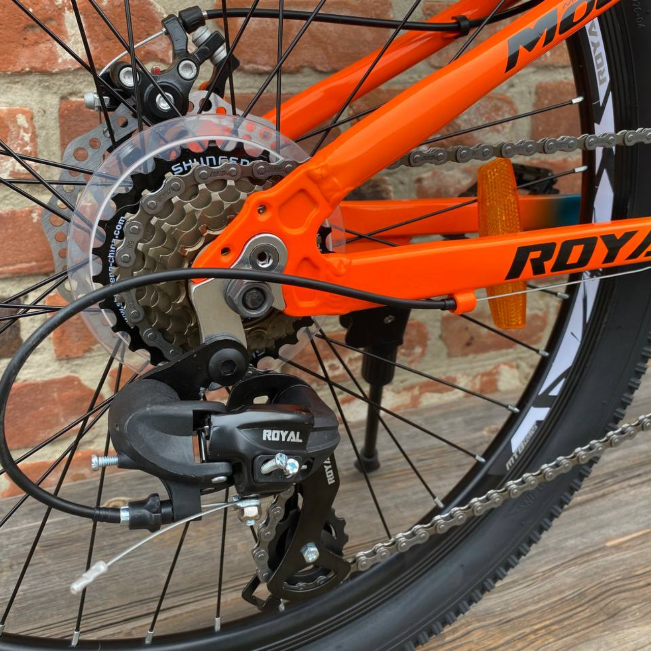 Велосипед AL Royal RIO 13" 26" 2025 Синьо-помаранчевий - фото 5