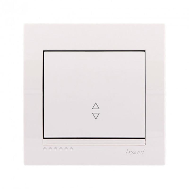 Выключатель одноклавишный проходной Lezard Deriy Белый (00000012207)