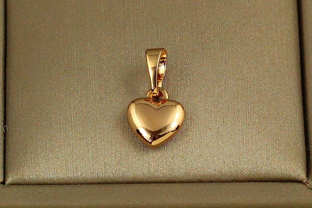 Кулон Xuping Jewelry крошечное сердце 8 мм Золотистый (28107366)