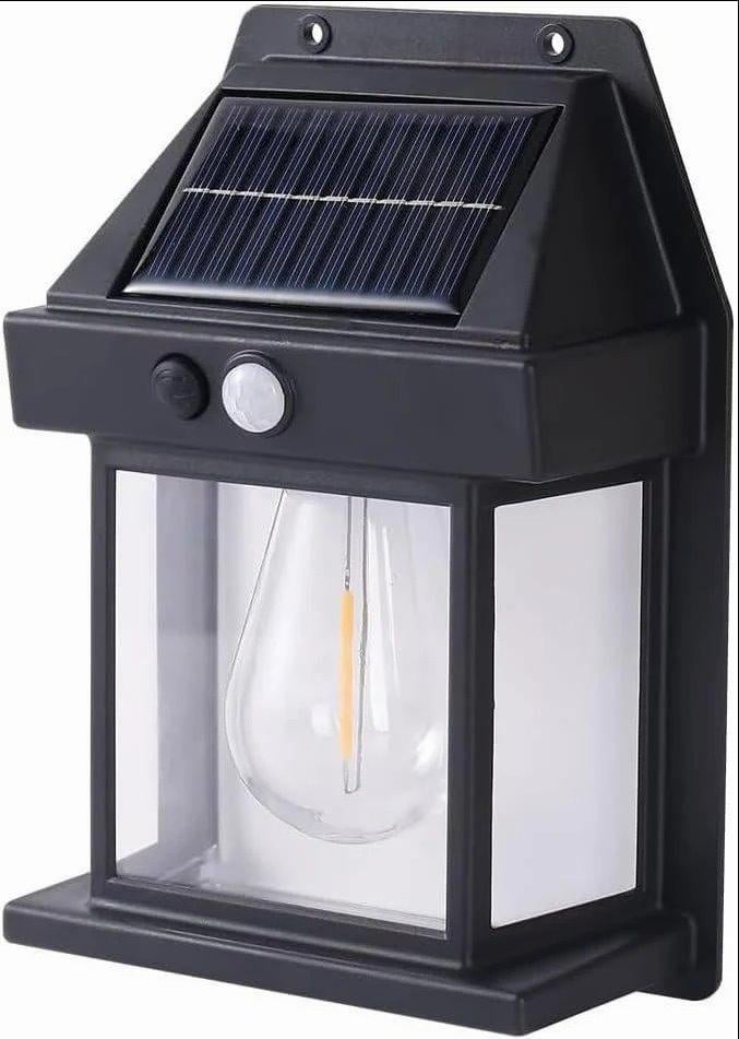 Світильник вуличний із сонячною панеллю та датчиком руху Wall Lamp BK-888 фасадний