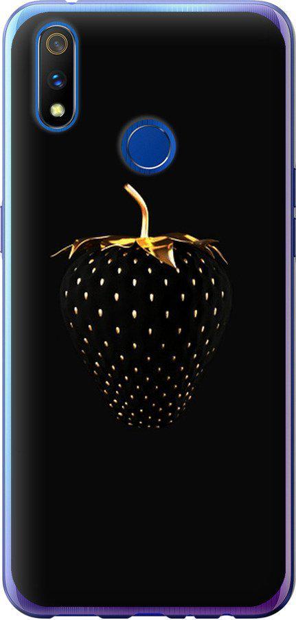 Чехол на Realme X Lite Черная клубника (3585u-2030-42517)