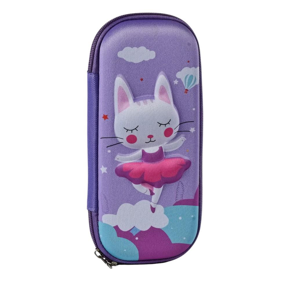 Пенал-книжка школьный Stenson Unicorn 4 10х22 см Фиолетовый (R97926)