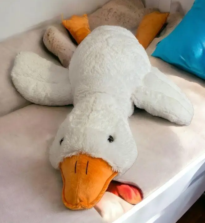 Мягкая игрушка Гусь обнимусь 200 см Белый