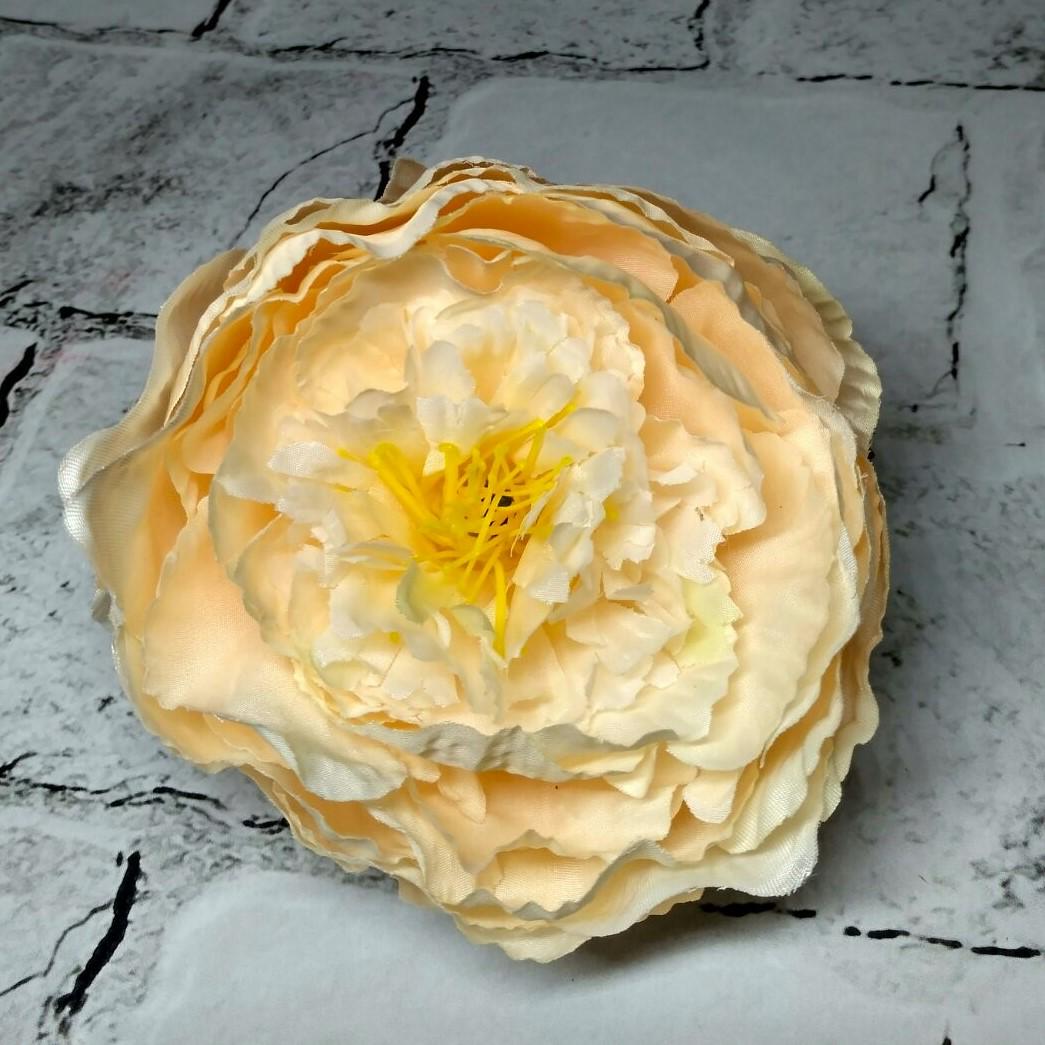 Искусственная головка Пиона диаметр 11 см Кремовый (8502-0022)