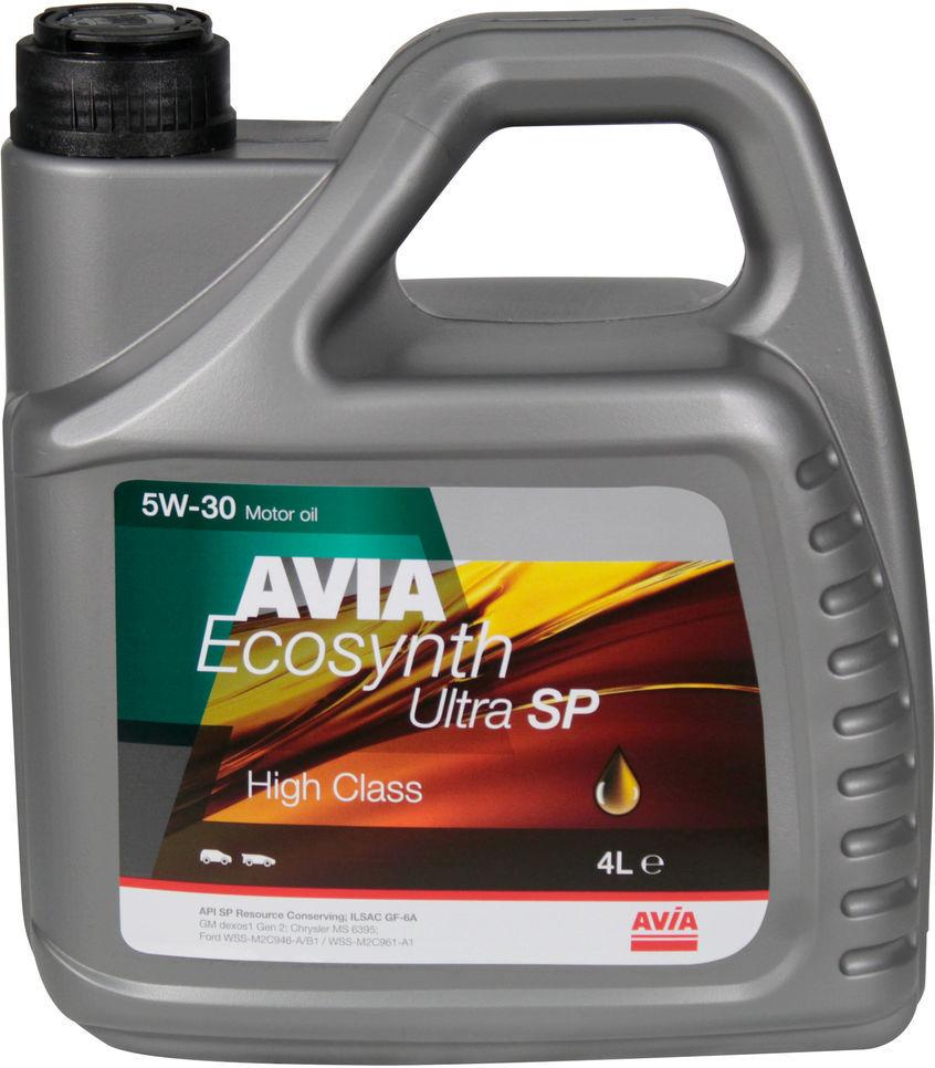 Моторное масло Avia Ecosynth Ultra Sp бензин/дизель 5W-30 4 л (1401101)