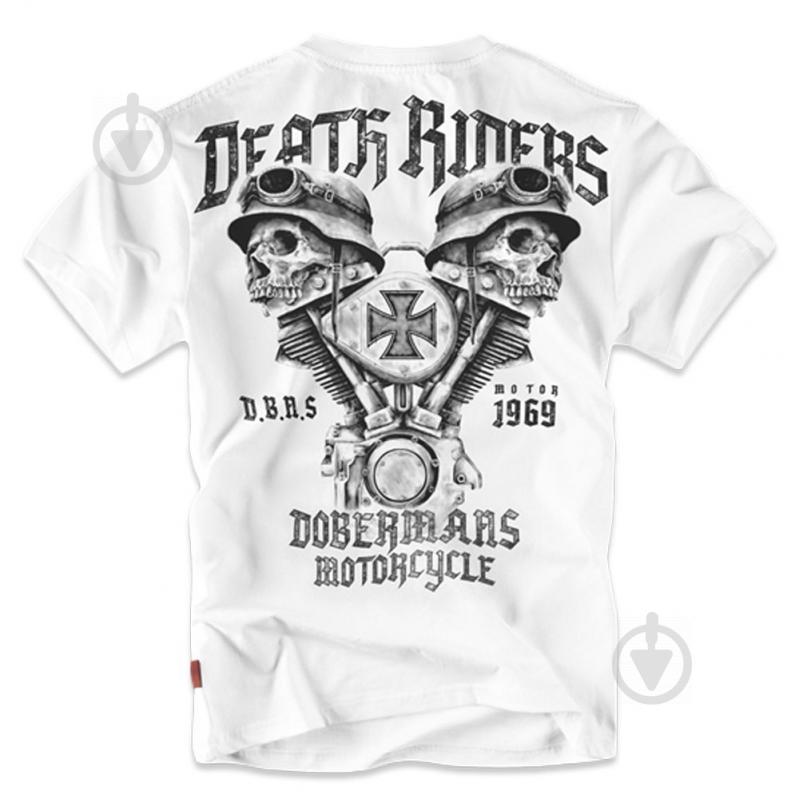 Футболка Dobermans Death Rider TS117WT XXL Білий (TS117WT-XXL) - фото 2