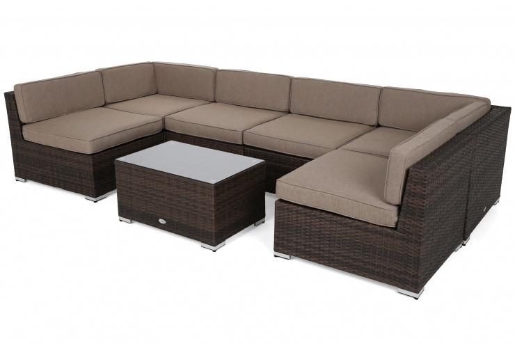 Угловой диван Kansas Maxi техноротанг Home & Garden (749631)