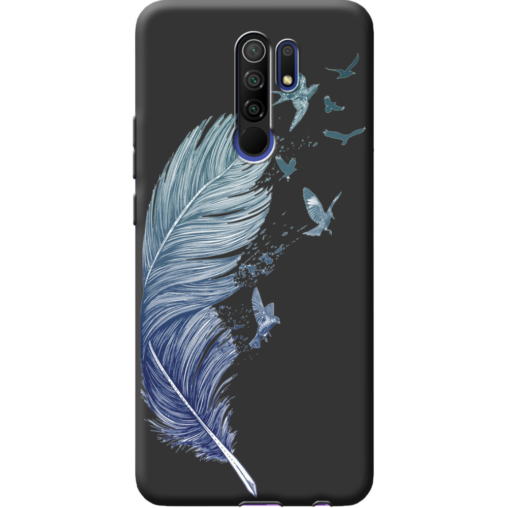 Чехол BoxFace Xiaomi Redmi 9 Feather Черный силикон (40233-cc38-40357)