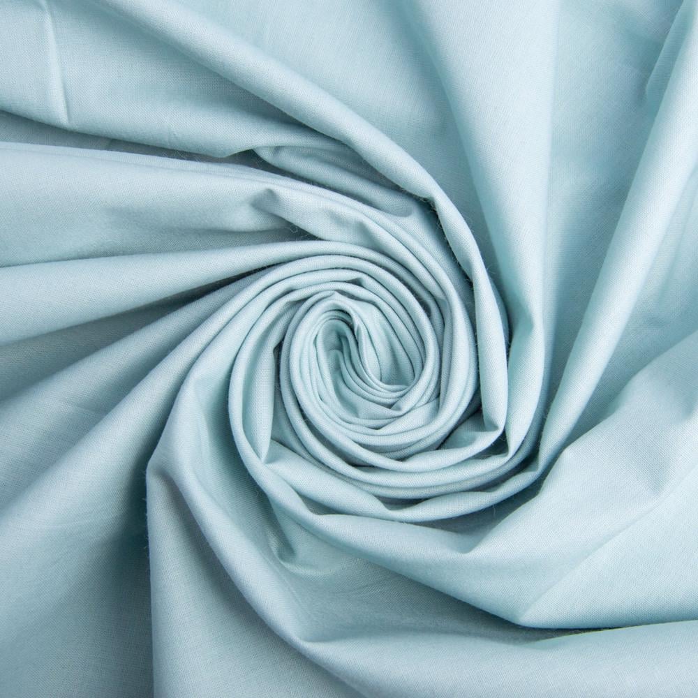 Ткань бязь ранфорс для постельного белья V-75 2,4 м Мятно-серый (24828)