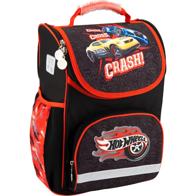 Рюкзак школьный KITE Hot Wheels 38x27x15 см 16 л Черный (hw18-701m)