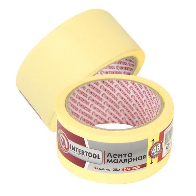 Лента малярная Intertool DM-4820 48 мм 20 м Yellow (127796)