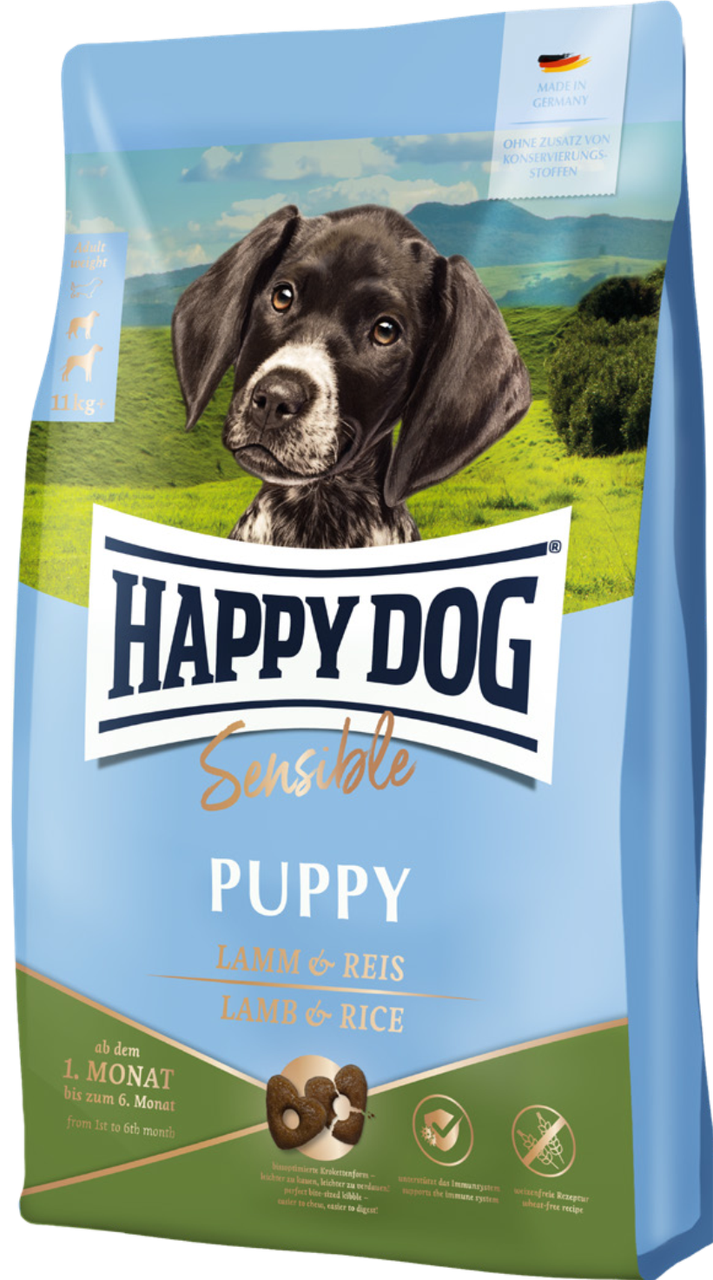 Сухий корм Happy Dog Sens Puppy Lamm для цуценят від 4 тижнів до 6 місяців з ягнятим 10 кг (61009)