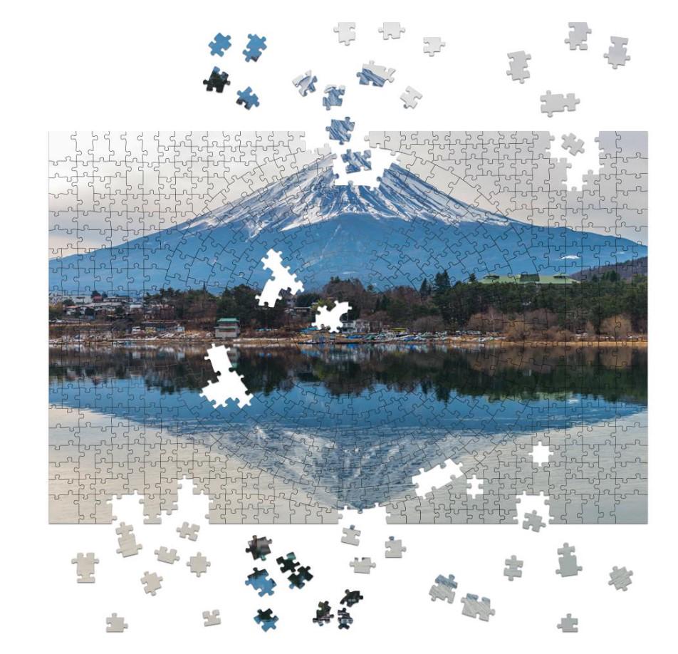 Пазл деревянный фигурный THEGRAVIX Горы Фудзияма 366 деталей Пазл деревянный фигурный THEGRAVIX Горы Фудзияма 366 деталей