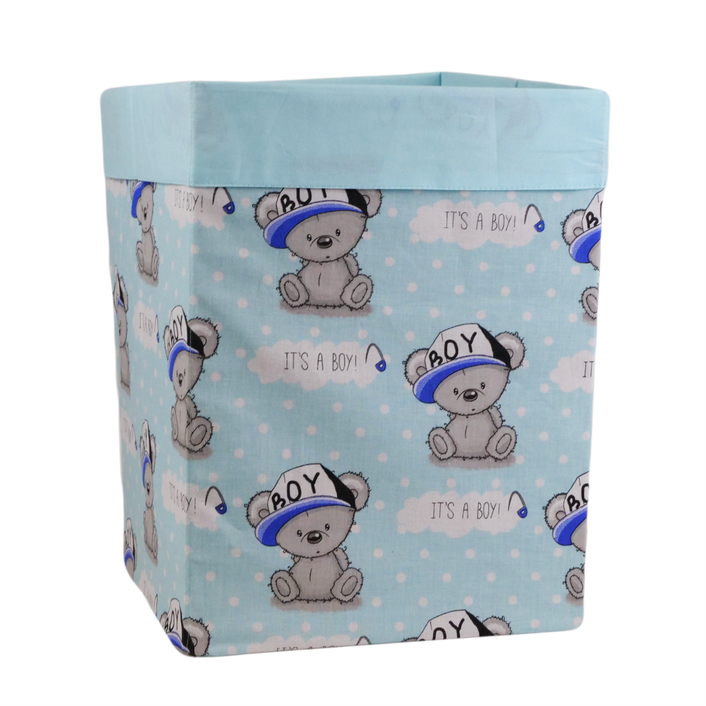 Корзин для игрушек с отворотом Its a Boy! 25х25х30 см хлопок (SH-2519-OFRBOCO-UA-05) Корзин для игрушек с отворотом Its a Boy! 25х25х30 см хлопок (SH-2519-OFRBOCO-UA-05)