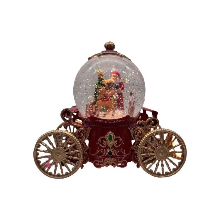 Шар новогодний Карета H-2501 с автоподдувом/LED/музыкой (30068530)