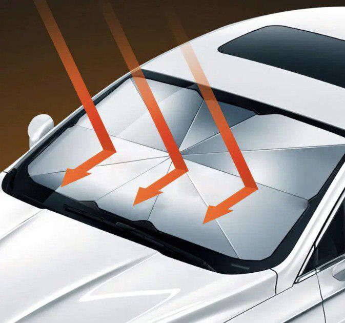 Шторка сонцезахисна Парасолька на лобове авто 75х145 см - фото 5 Шторка сонцезахисна Парасолька на лобове авто 75х145 см - фото 5