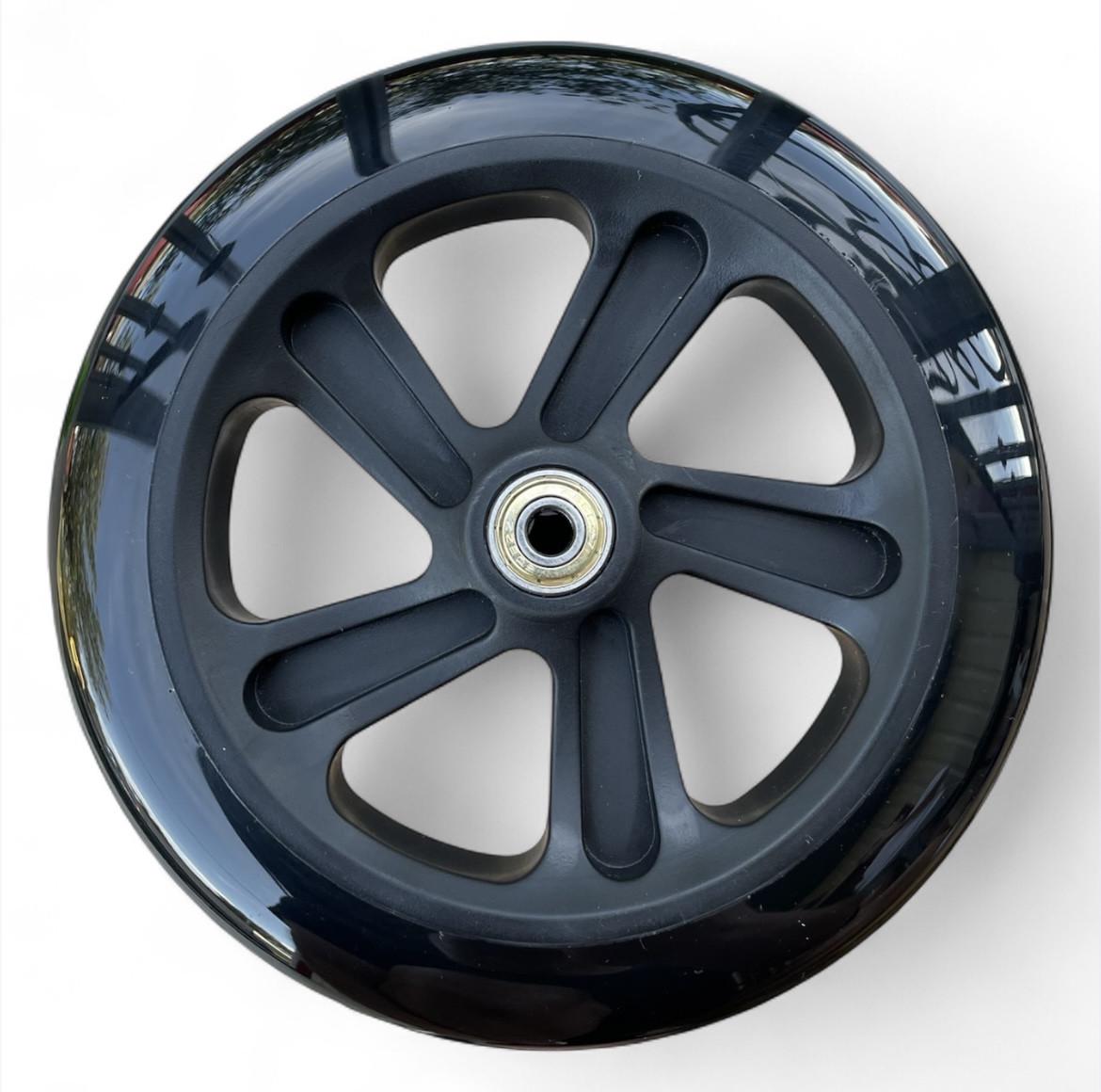 Колесо для самоката PU з підшипниками 608 180х30 мм Чорний - фото 2