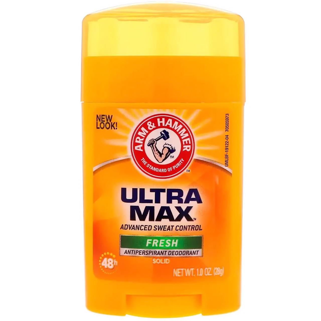 Твердый дезодорант-антиперспирант для мужчин UltraMax Arm & Hammer со свежим ароматом 28 г (ARH-19122)