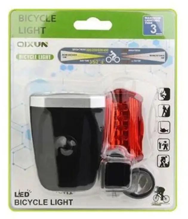 Набір велофара передня/задня QX-T0598 3COB 5LED (2015350737) - фото 4 Набір велофара передня/задня QX-T0598 3COB 5LED (2015350737) - фото 4