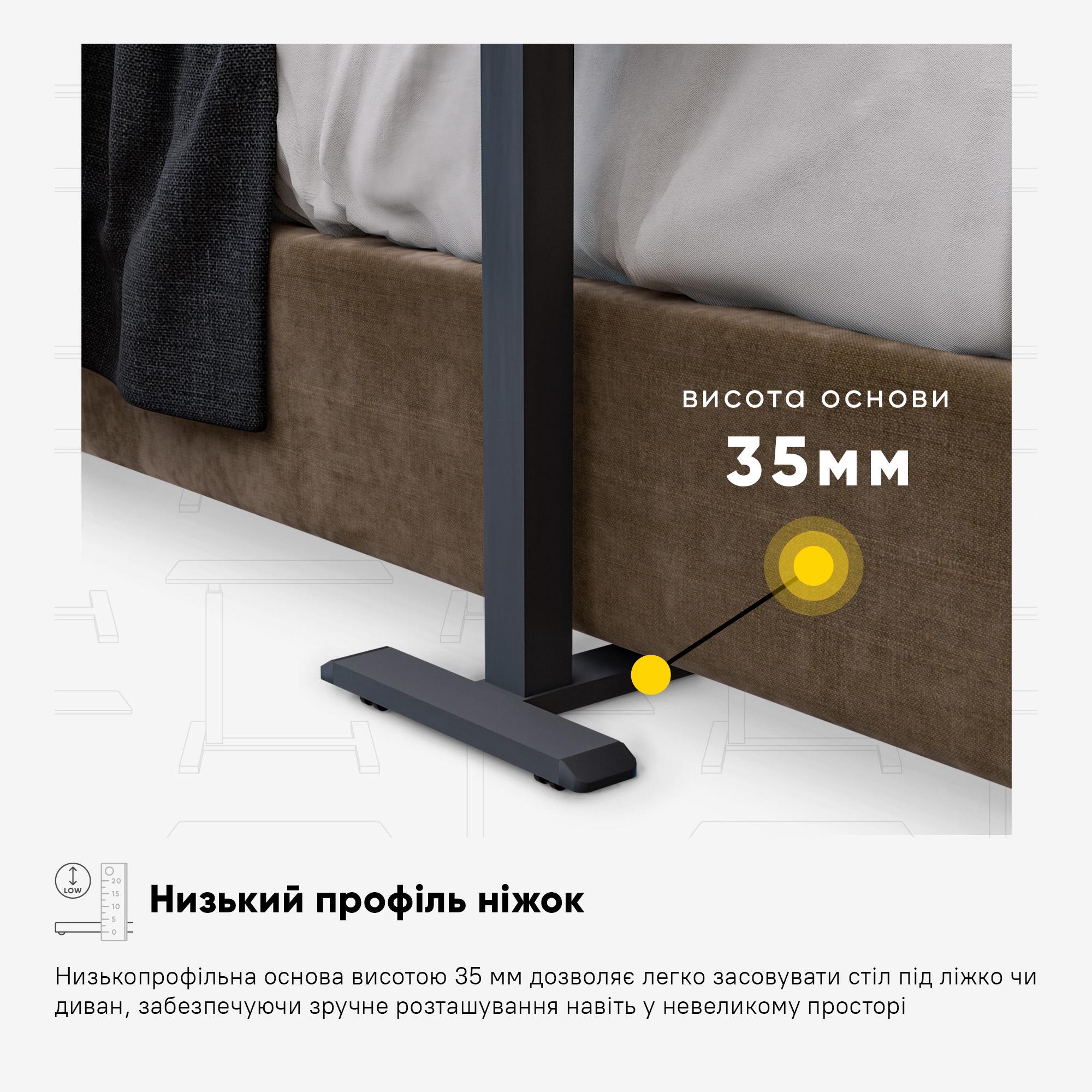 Столик мобільний приставний Hommex Mobidesk USB з регулюванням висоти Black - фото 8 Столик мобільний приставний Hommex Mobidesk USB з регулюванням висоти Black - фото 8