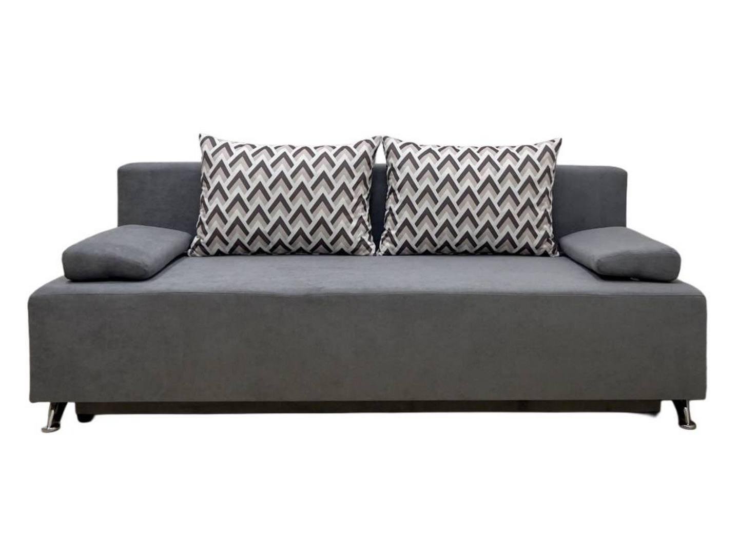 Диван Virkoni Танго еврокнижка Аляска 93/Олимп 01 189x83x71 см Светло-серый/Принт (44704-01001059301) - фото 1