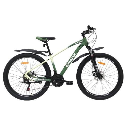 Велосипед Spark Delight колеса 27,5" алюминиевая рама 15" Зеленый с белым (000218777)