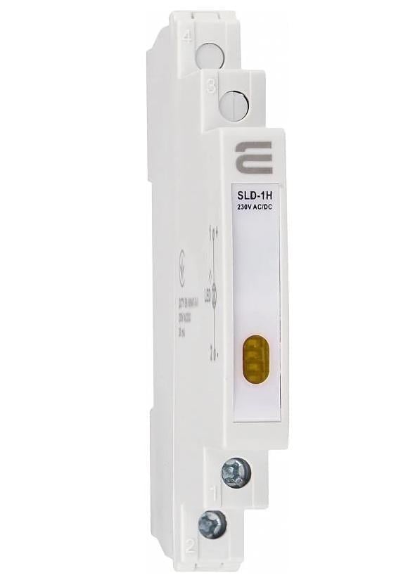 Арматура модульная сигнальная АСКО-УКРЕМ SLD-1H 230V AC/DC LED 9 мм Желтый (A0140030003)
