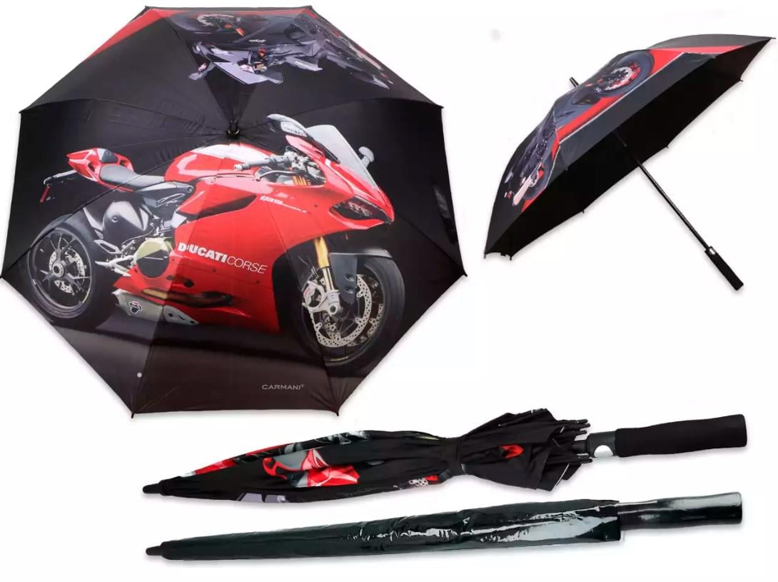 Зонт-трость автомат мужской Carmani Ducati Pigante h 93 см (021-6640) - фото 3 Зонт-трость автомат мужской Carmani Ducati Pigante h 93 см (021-6640) - фото 3